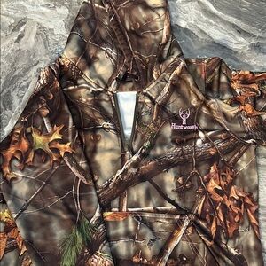 Huntworth Women's Brown Camo Utility Hoodie Jacket